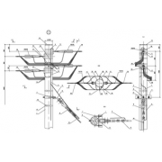 IEK Опора Кд161 деревянная концевая двухцепная